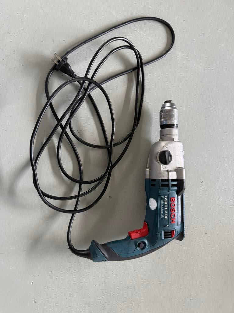 Bosch GSB 21-2RE professional, Ophalen of Verzenden, Zo goed als nieuw, Boormachine