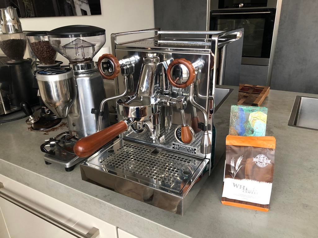 Rocket Mozzafiato Evo R Chrono met Quamar maler, 10 kopjes of meer, Ophalen, Espresso apparaat