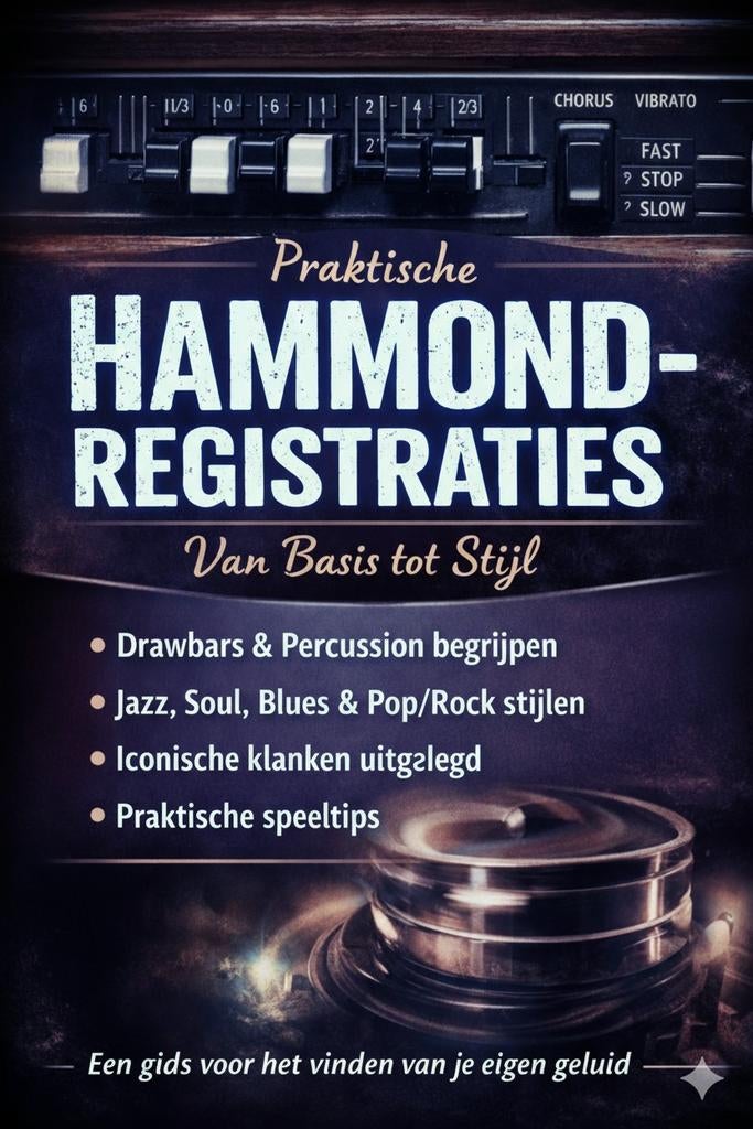 Praktische Hammond Registraties: Van Basis tot Stijl, Ophalen, Zo goed als nieuw, 2 klavieren, Hammondorgel