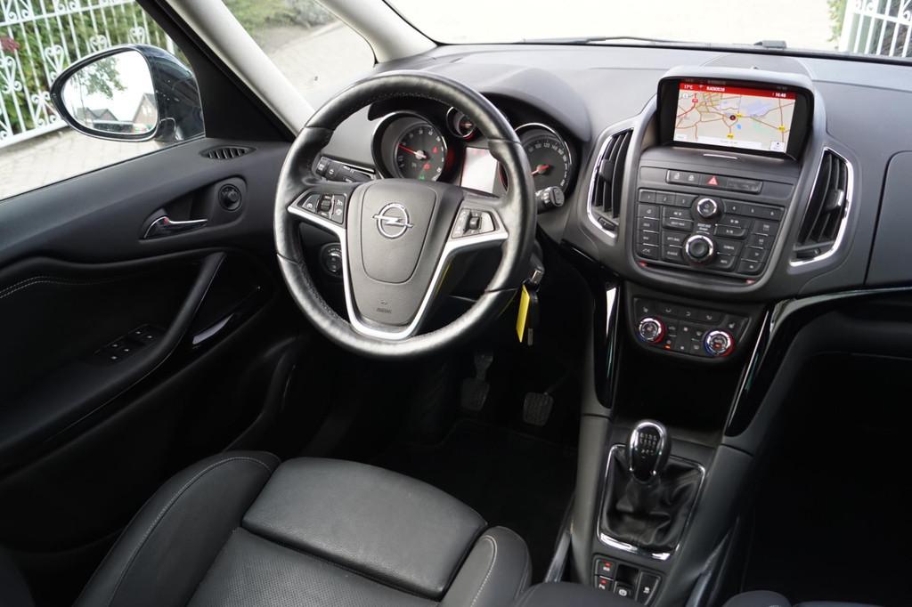 Opel Zafira Tourer 1.4 Turbo Blitz Leder Sportst Stoel/Stuur, Auto's, Opel, USB, Gebruikt, 4 cilinders, Bruin