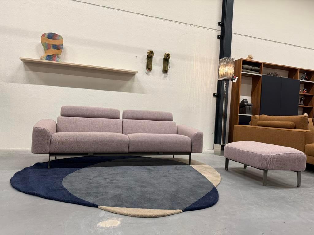 Nieuw Harvink Custum Bank 3,5 zits design Hocker Stof Poef, Harvink, 75 tot 100 cm, Ophalen of Verzenden, Rechte bank