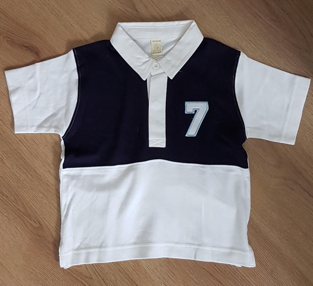 Rugby navy/wit Tiny Ted maat 86 *NIEUW* (8392) a, Kinderen en Baby's, Babykleding | Maat 86, Jurkje of Rokje, Nieuw, Ophalen of Verzenden