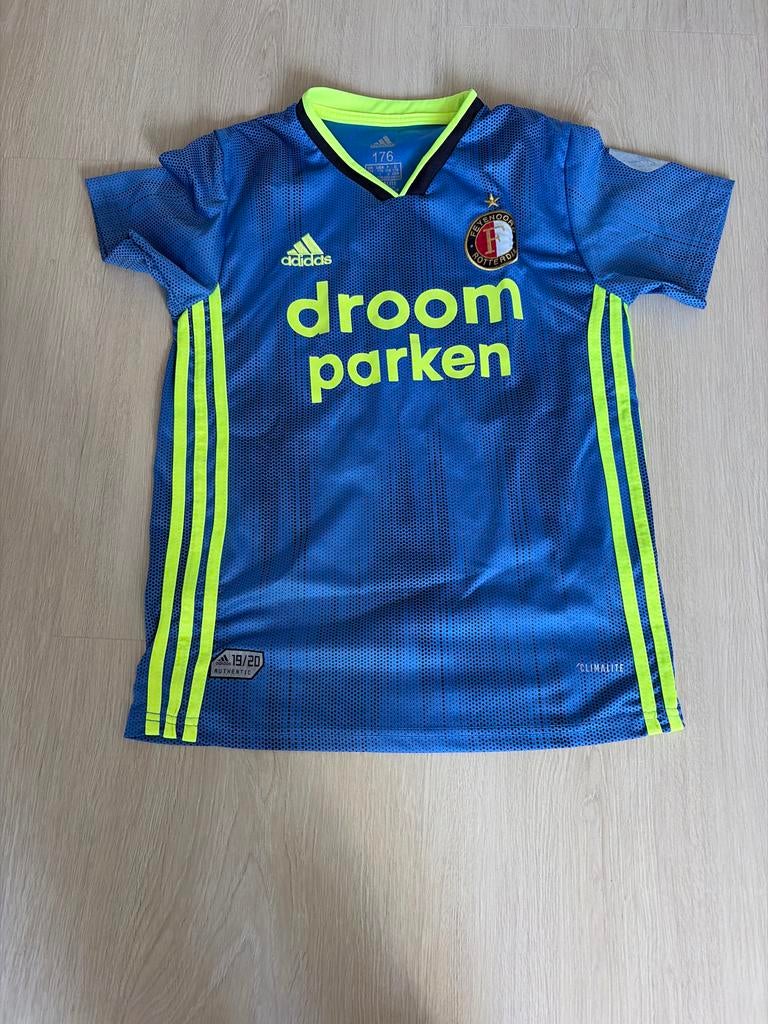 Feyenoord shirt maat 176 - Adidas 19/20 Authentic, Ophalen of Verzenden, Gedragen, Overige maten, Blauw