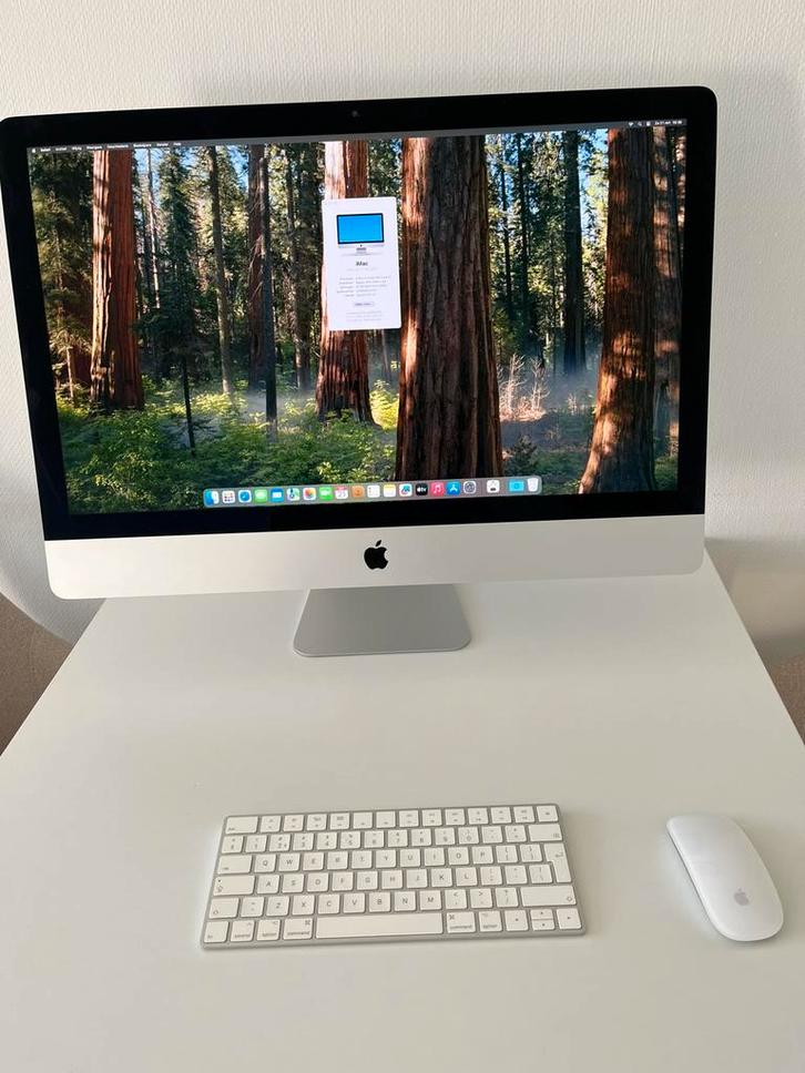 imac 27 inch 5k Retina 2019, Computers en Software, Apple Desktops, Zo goed als nieuw, iMac, SSD, 3 tot 4 Ghz, Ophalen