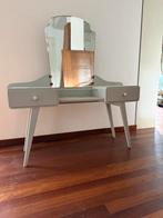 Vintage Jaren '60 Kaptafel met Spiegel, Ophalen, Gebruikt, 100 tot 150 cm, 50 tot 100 cm