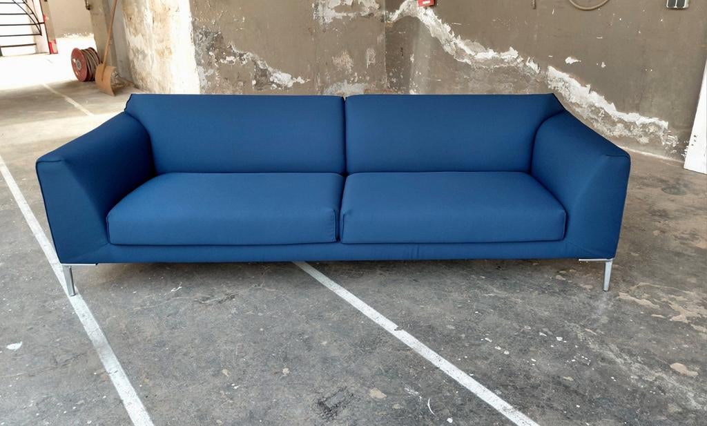 Pode Fold | 3,5 zits | Blauw | Refurbished, Huis en Inrichting, Banken | Bankstellen, Leolux, Info@andriesign.nl, Driepersoons