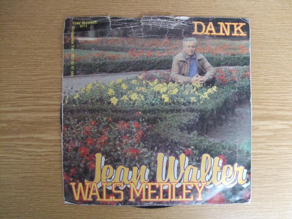 JEAN WALTER     WALS MEDLEY / DANK, Cd's en Dvd's, Vinyl Singles, Zo goed als nieuw, Single, 1980 - 1989, Nederlandstalig, 7 inch