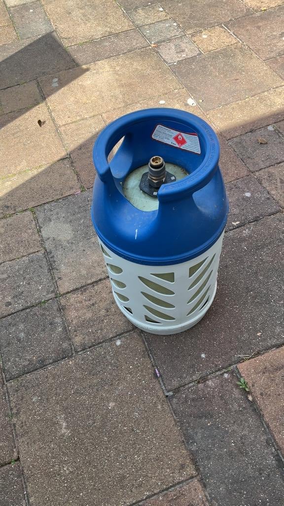 Deense gasfles 10kg, Caravans en Kamperen, Ophalen of Verzenden, Zo goed als nieuw