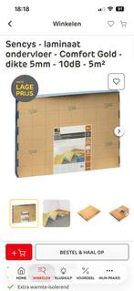 Sencys laminaat ondervloer Comfort Gold 5mm 10dB 5m², Ophalen, Overige kleuren, Overige typen, Nieuw