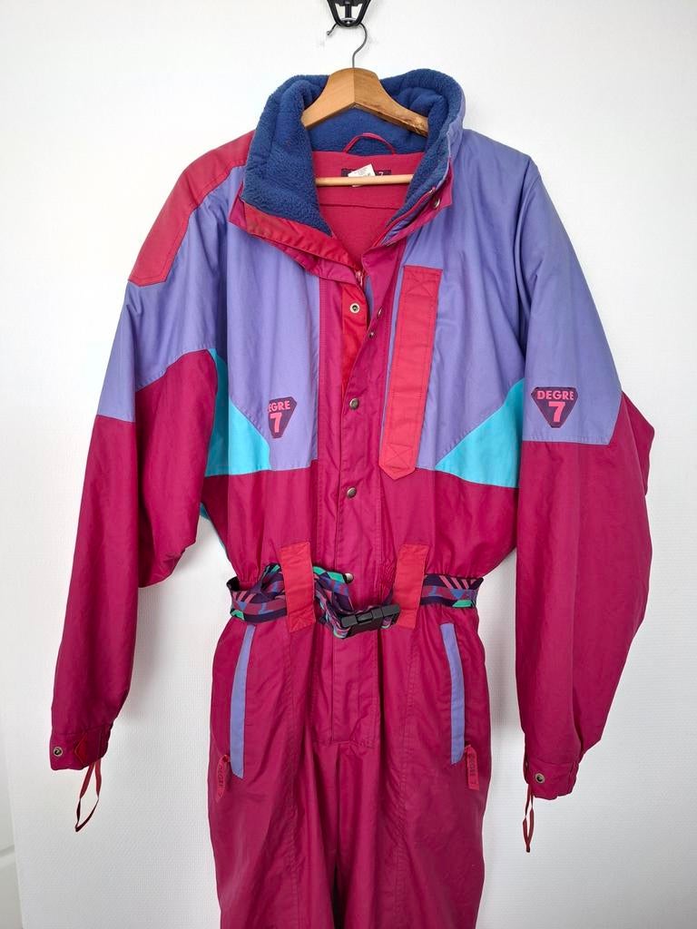 Vintage skipak 56/XXL retro fout après-ski klunen carnaval, Ophalen of Verzenden, 160 tot 180 cm, Kleding, Overige merken