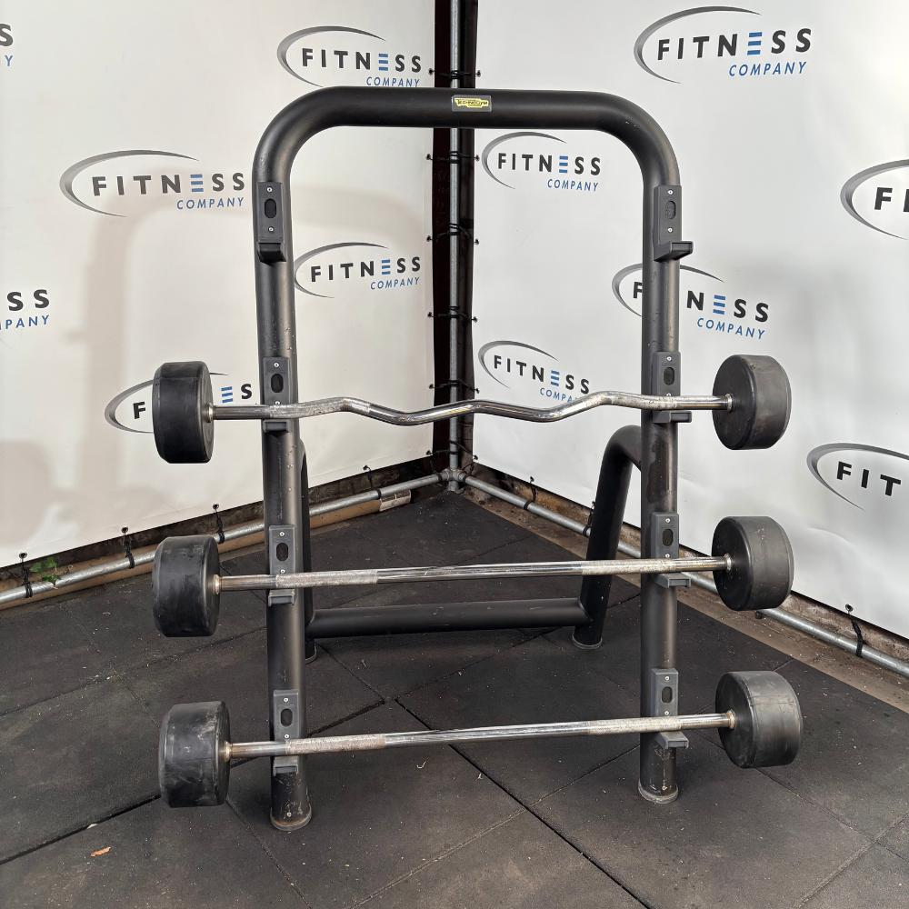 Technogym - Barbell Rack - Incl. Barbells - Zwart, Ophalen of Verzenden, Gebruikt, Benen, Overige typen