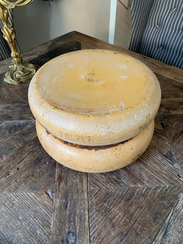 Antieke decoratieve dummy kazen - set van 2 stuks brocante, Ophalen of Verzenden