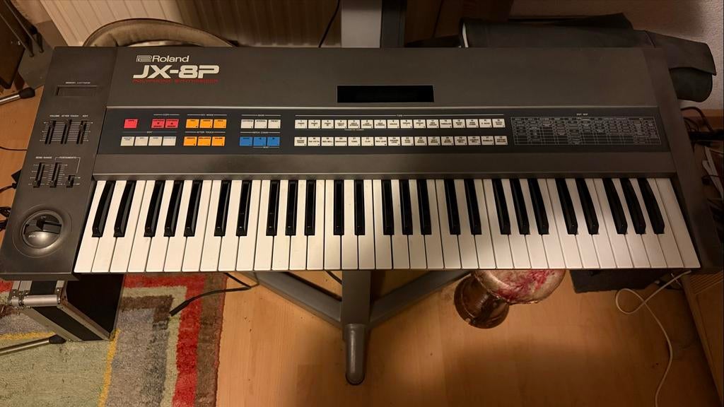 Roland JX-8P Synthesizer uit de jaren '80, Roland, Ophalen of Verzenden, Aanslaggevoelig, 61 toetsen