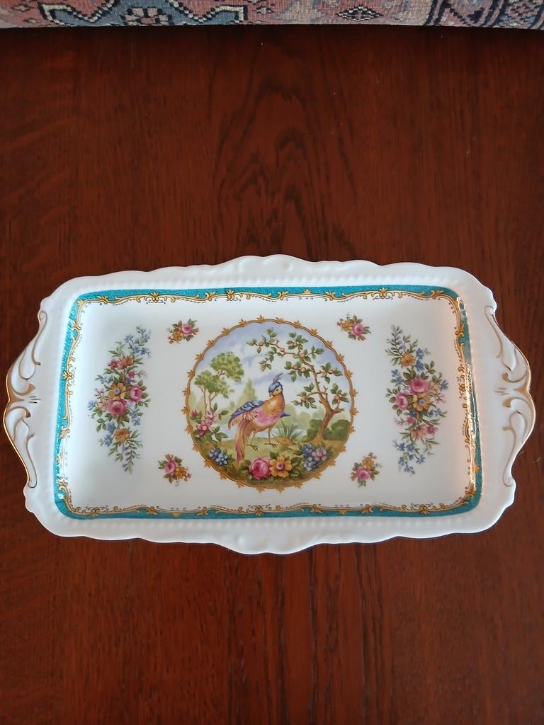 Royal Albert cakeschaal Chelsea bird, Antiek en Kunst, Antiek | Servies los, Ophalen of Verzenden