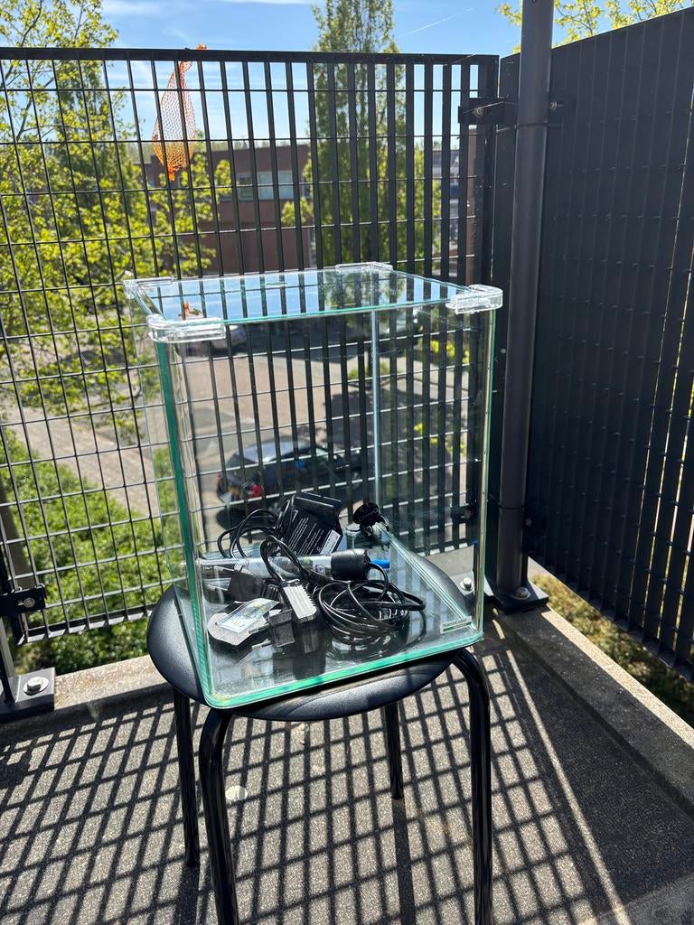 Nano Cube Aquarium 30L, Ophalen, Dennerle, Zo goed als nieuw, Leeg aquarium