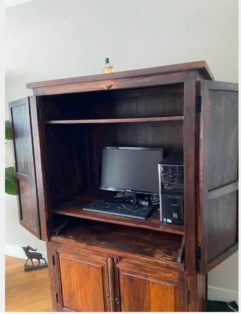 Houten kast, Gebruikt, 70 tot 120 cm, Eikenhout, Ophalen of Verzenden