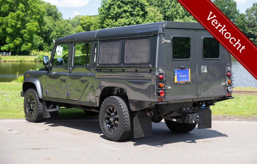 Land Rover Defender 2.2 D 130" S|Crew Cab|Org NL|1 Eig|BTW|E, Auto's, Euro 5, Gebruikt, Zwart, 4 cilinders