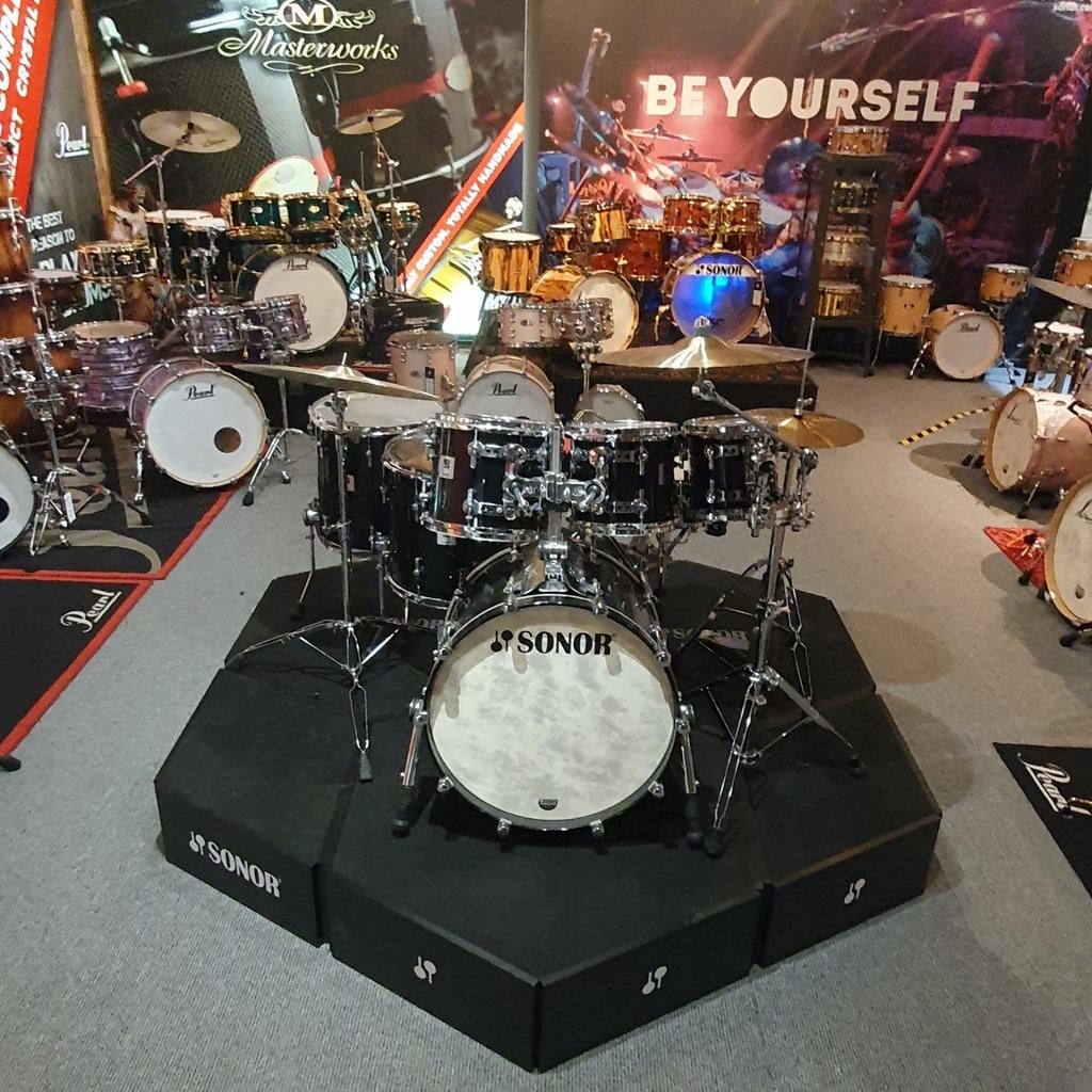 Sonor Designer maple: piano black. Is een zeer mooie set!, Ophalen of Verzenden, Zo goed als nieuw, Sonor
