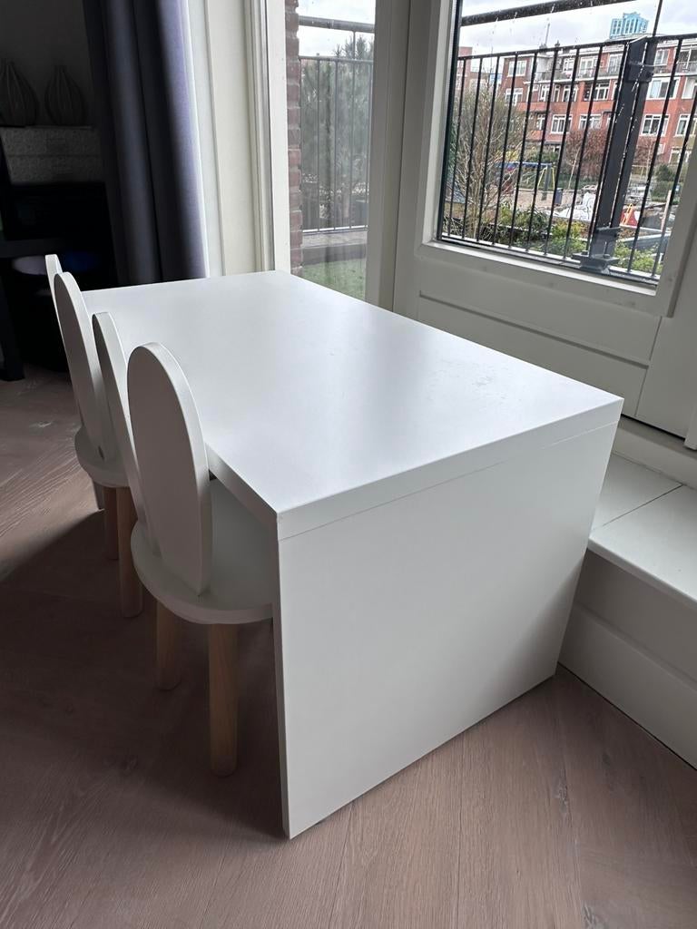 Ikea SMÅSTAD Bank / bureau wit, 90x50x48 cm, Ophalen, Gebruikt, Tafel