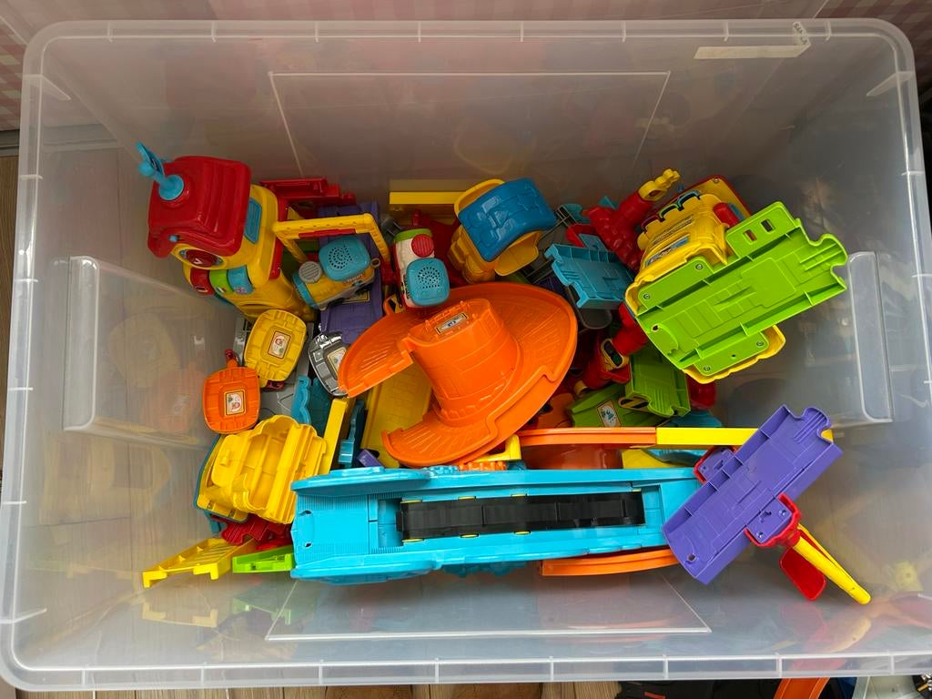 Grote set Toet Toet Auto's treinbaan en accessoires, Ophalen, Gebruikt, Jongen of Meisje