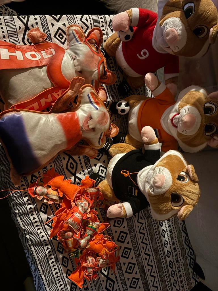 Voetbal Hamsters - Oranje en Rood/Wit/Blauw, Ophalen of Verzenden, Gebruikt, Overige typen