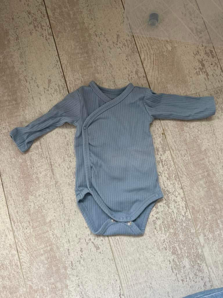 Blauwe romper Zeeman maat 56, Ophalen of Verzenden, Zo goed als nieuw, Jongetje of Meisje, Nacht- of Onderkleding