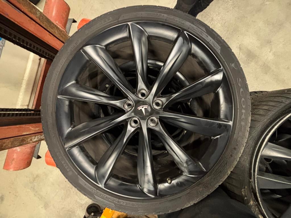 Tesla model X en S velgen 22 / 21 inch, Auto-onderdelen, Banden en Velgen, Ophalen of Verzenden, 21 inch, Zomerbanden, Velg(en)