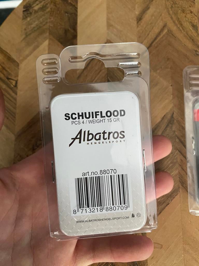 Albatros Schuiflood 15gr 4 stuks, Watersport en Boten, Hengelsport | Witvissen, D, Overige typen, Nieuw, Ophalen of Verzenden