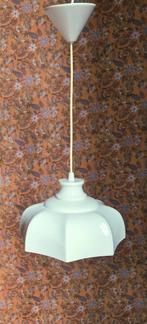 Retro Vintage Scandinavische Witte Hanglamp Vrieland Design, Huis en Inrichting, Lampen | Hanglampen, Gebruikt, Ophalen of Verzenden