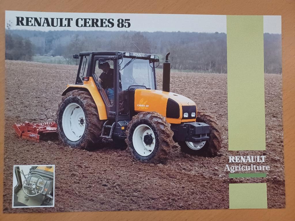 Folder Renault Ceres 85, Ophalen of Verzenden, Gelezen, Tractor en Landbouw