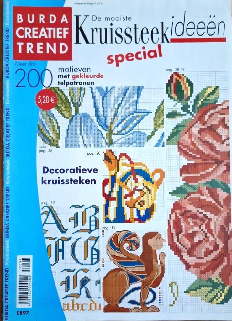 burda kruissteek special of kerst special, Hobby en Vrije tijd, Verzenden, Zo goed als nieuw, Handborduren, Patroon