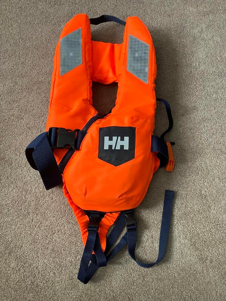 Helly Hansen zwemvest baby 5-15 kg - Oranje, Watersport en Boten, Ophalen, Zo goed als nieuw, Kind, Reddingsvest of Zwemvest
