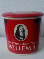 Vintage Willem II sigaren blik rood jaren 60, Ophalen of Verzenden, Gebruikt, Overige, Overige merken