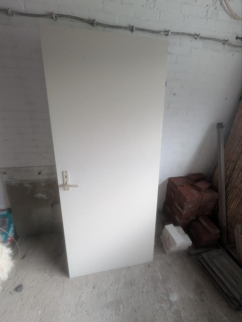 3 vlakke opdekdeuren 85,5 x 201,5 cm, Doe-het-zelf en Verbouw, Deuren en Horren, Ophalen