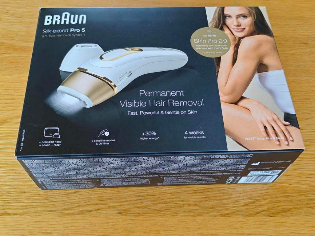 Braun Silk-expert Pro 5 IPL Ontharingsapparaat, Ophalen of Verzenden, Zo goed als nieuw, Krultang of Stijltang