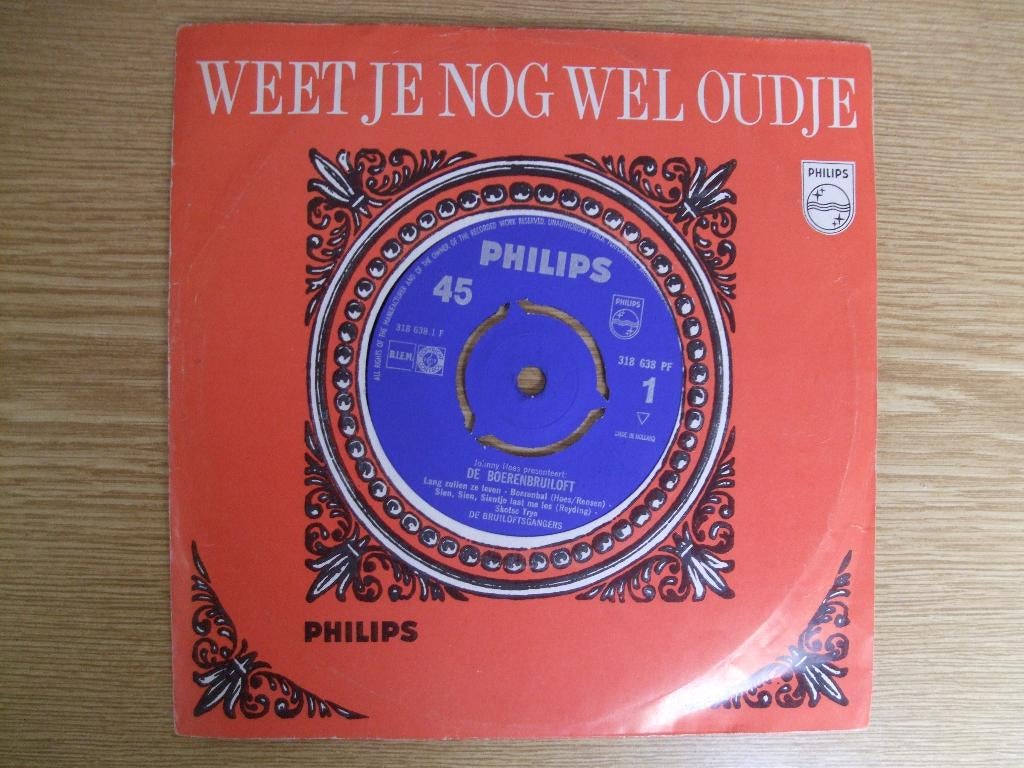 DE BRUILOFSGANGERS      DE BOERENBRUILOFT, Cd's en Dvd's, Vinyl Singles, 7 inch, Single, Ophalen of Verzenden, Zo goed als nieuw