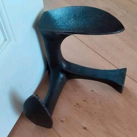 Schoenmakersleest / Deurstopper - Gietijzer, Huis en Inrichting, Woonaccessoires | Deurstoppers, Gebruikt, Binnen, Ophalen of Verzenden