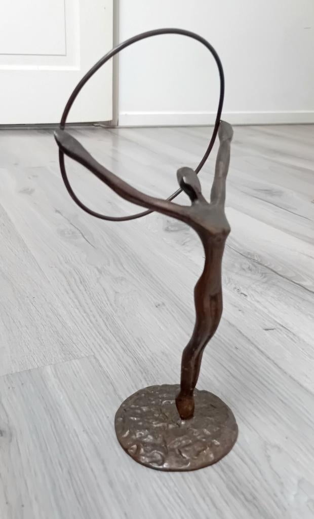 vintage Bronzen Ballerina, Ophalen of Verzenden