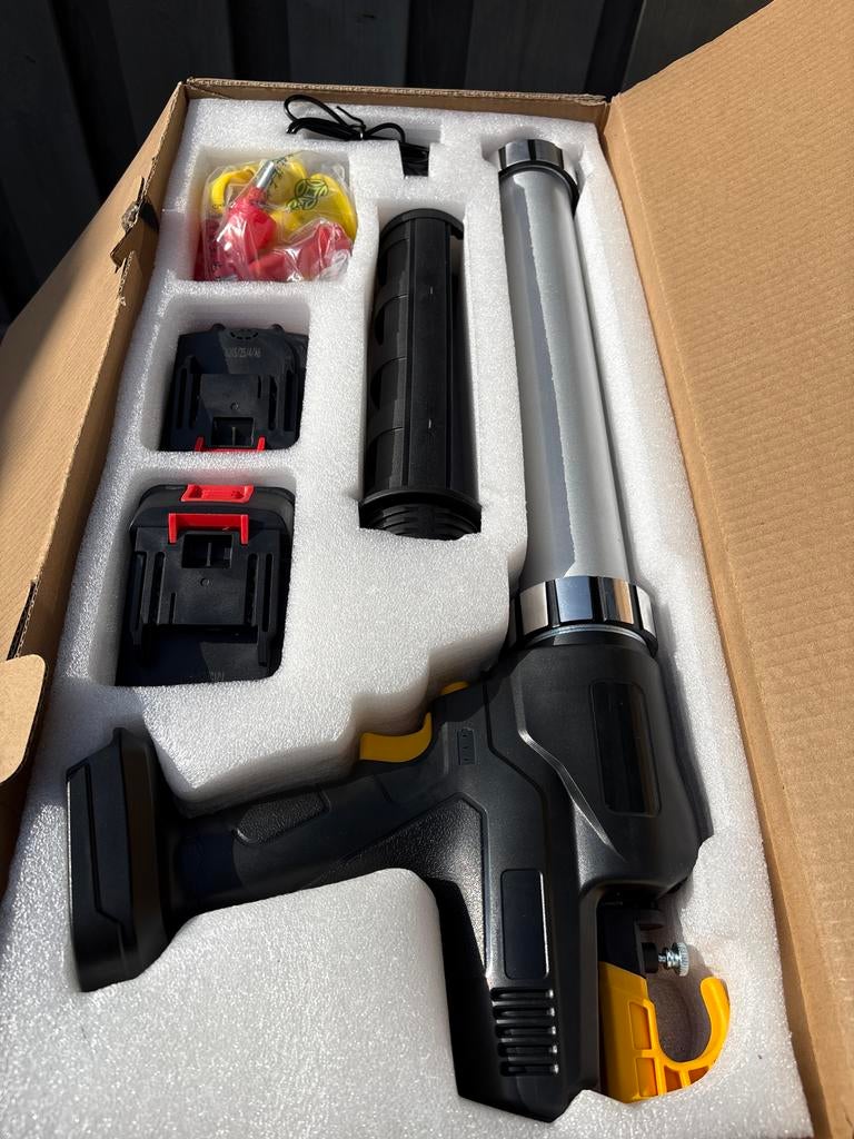 Accu kitpistool met 2 accu's en accessoires, Ophalen of Verzenden, Nieuw