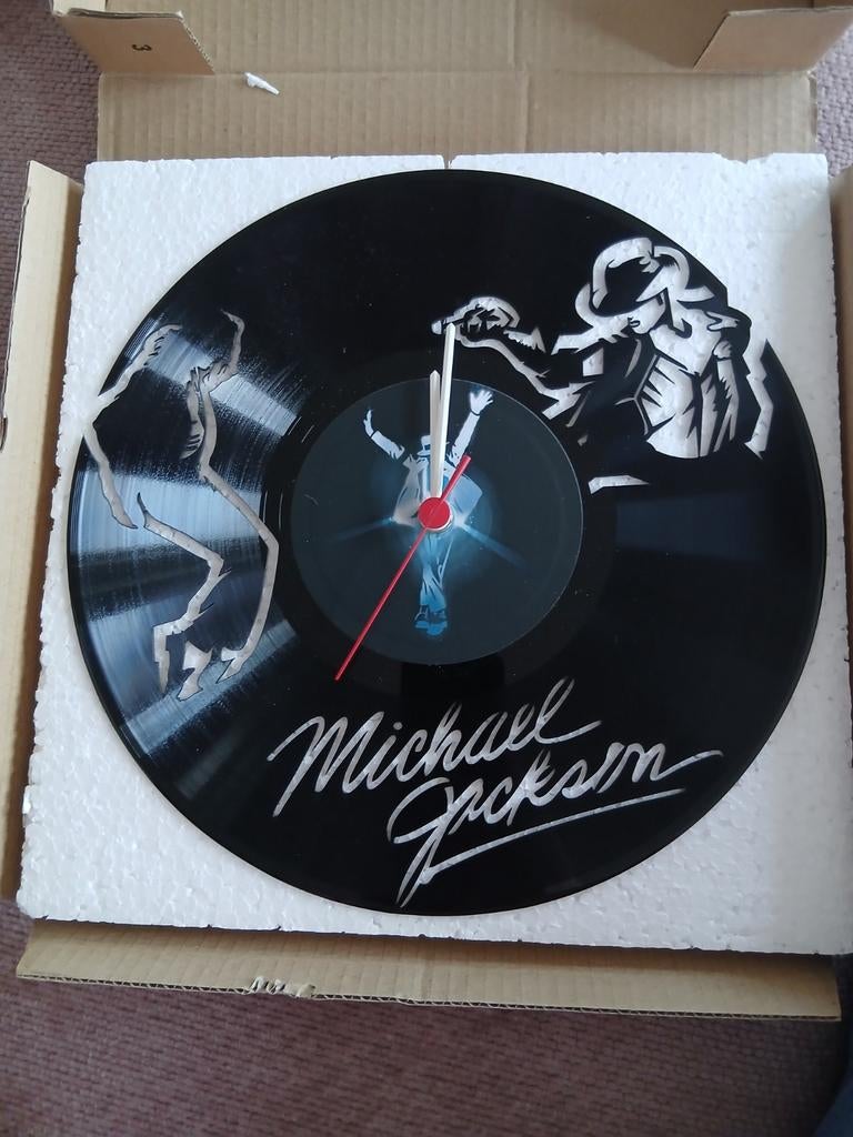 Michael Jackson Klok - Nieuw en Werkend, Huis en Inrichting, Woonaccessoires | Klokken, Ophalen of Verzenden, Nieuw, Analoog, Wandklok