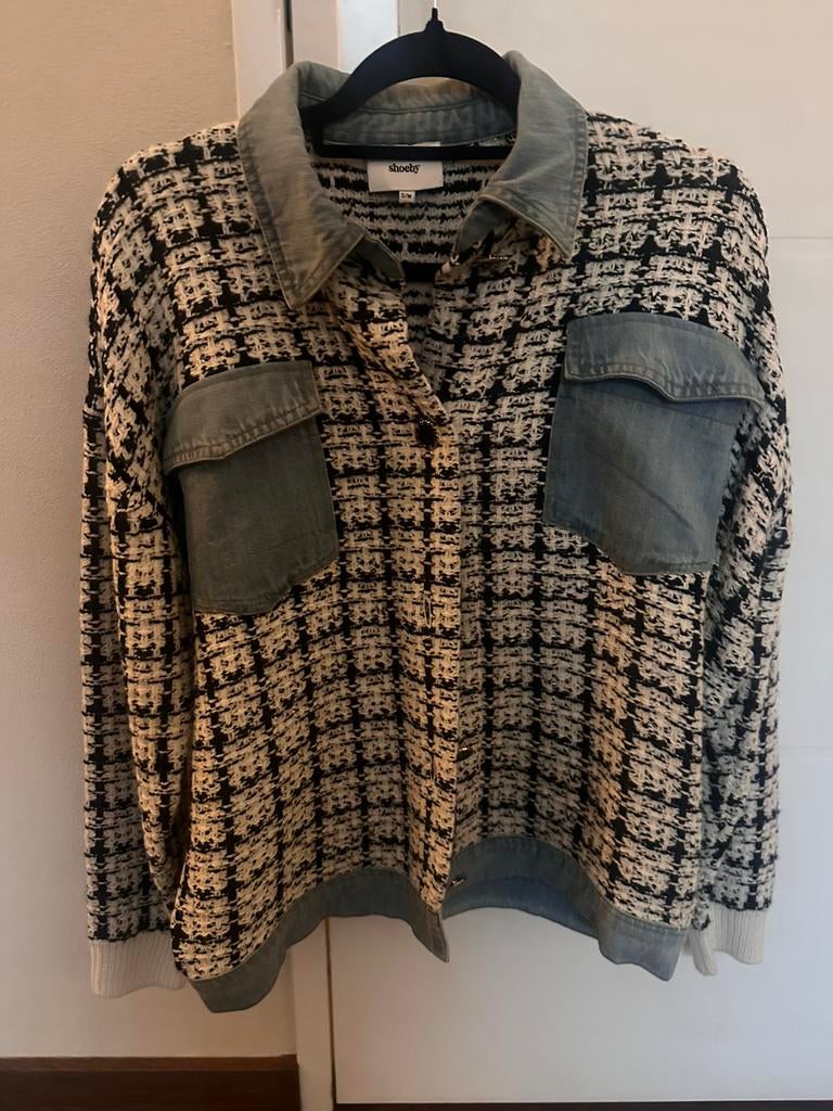Shoeby Jean tweed jasje, maat S/M, Ophalen, Zo goed als nieuw