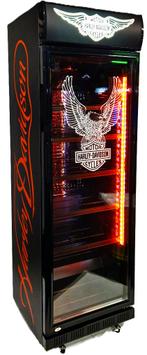 ''BlackLine'' Harley Davidson whisky bier koelkast 360 Liter, Zonder vriesvak, 200 liter of meer, Nieuw, 160 cm of meer