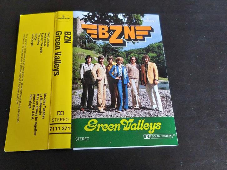 BZN - GREEN VALLEYS (MC), Cd's en Dvd's, Cassettebandjes, Zo goed als nieuw, Origineel, Pop, 1 bandje, Ophalen of Verzenden