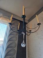 2 ijzeren kaars kroonluchters - Zwart en Paars, Ophalen, Gebruikt, Metaal, Klassiek, Landelijk