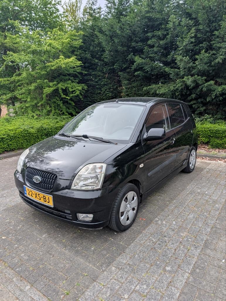 Kia PICANTO Nieuwe APK met airco. AUTO IS NAP. Lage km stand, Auto's, Kia, Zwart, Handgeschakeld, Particulier, Hatchback