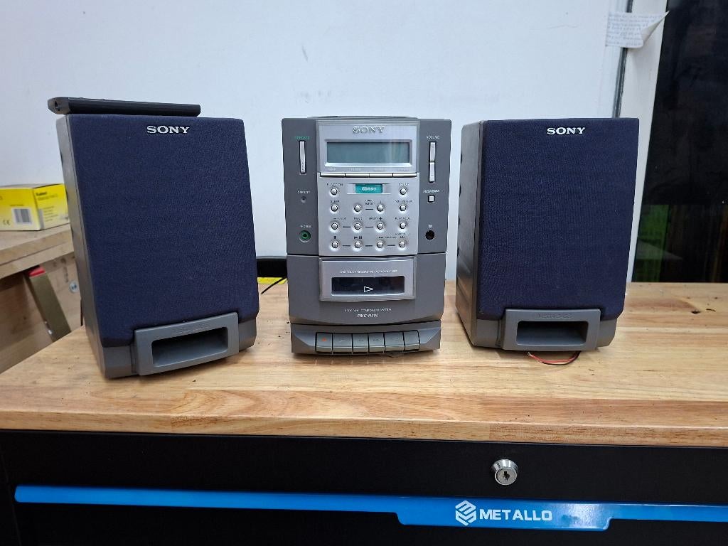 complete mini stereo van sony met afstandsbediening, Audio, Tv en Foto, Stereo-sets, Ophalen of Verzenden, Refurbished, Cassettedeck