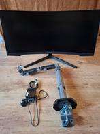 Monitor Samsung Odyssey G5 34 inch met monitorarm, Computers en Software, Monitoren, Ophalen, 101 t/m 150 Hz, Curved, VA