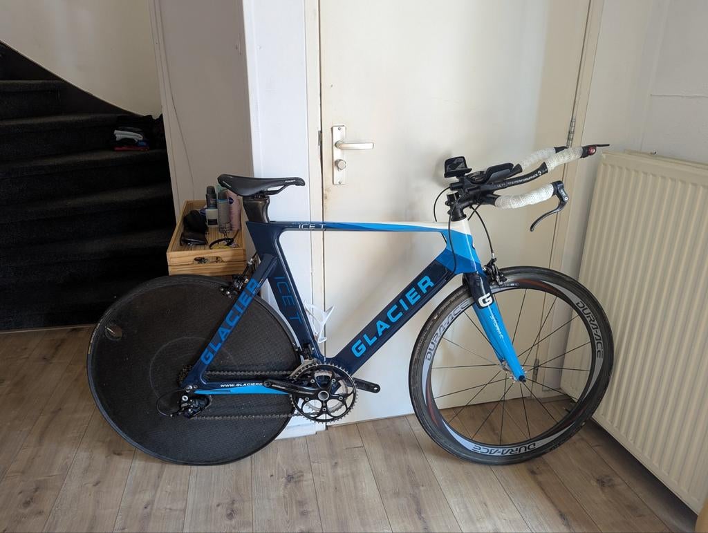 Glacier Time Trial fiets, Fietsen en Brommers, Ophalen, Carbon, Meer dan 20 versnellingen, Overige merken