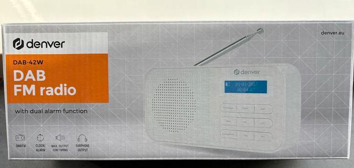 Denver DAB-42 Draagbare Radio FM en DAB+ - Nieuw in Doos, Audio, Tv en Foto, Radio's, Nieuw, Radio, Ophalen of Verzenden