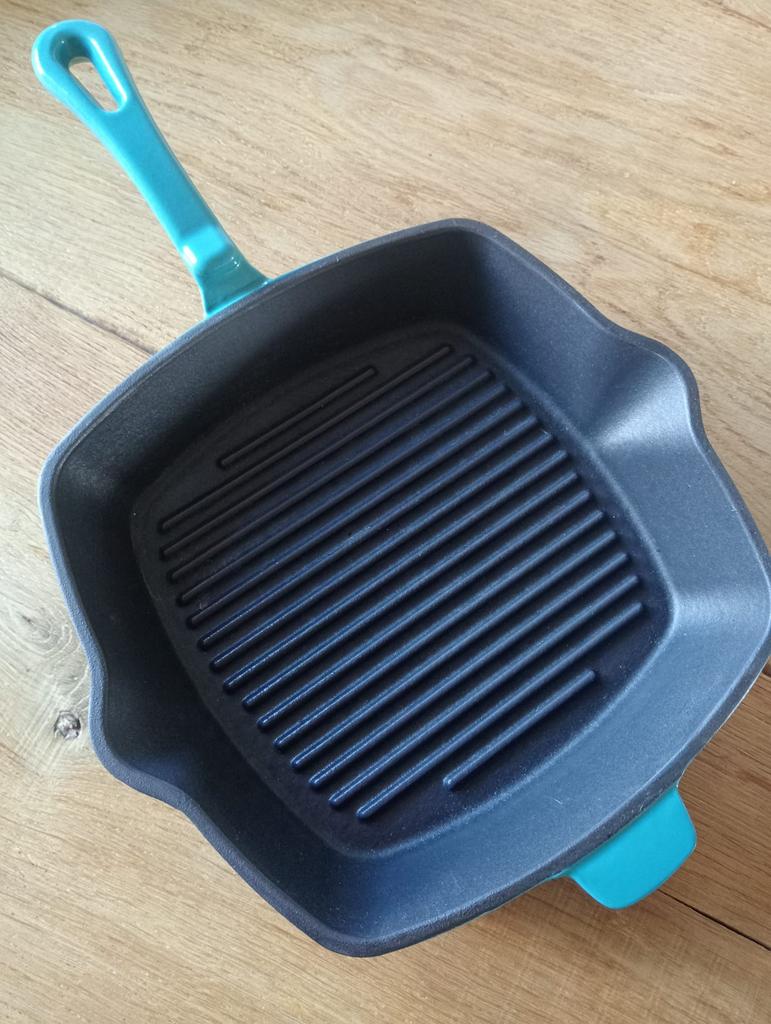 Gietijzeren grillpan nieuw, Huis en Inrichting, Keuken | Potten en Pannen, Ophalen of Verzenden, Nieuw, Gietijzer, Koekenpan of Braadpan